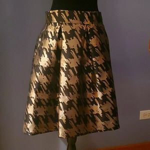 Eliza J metallic skirt